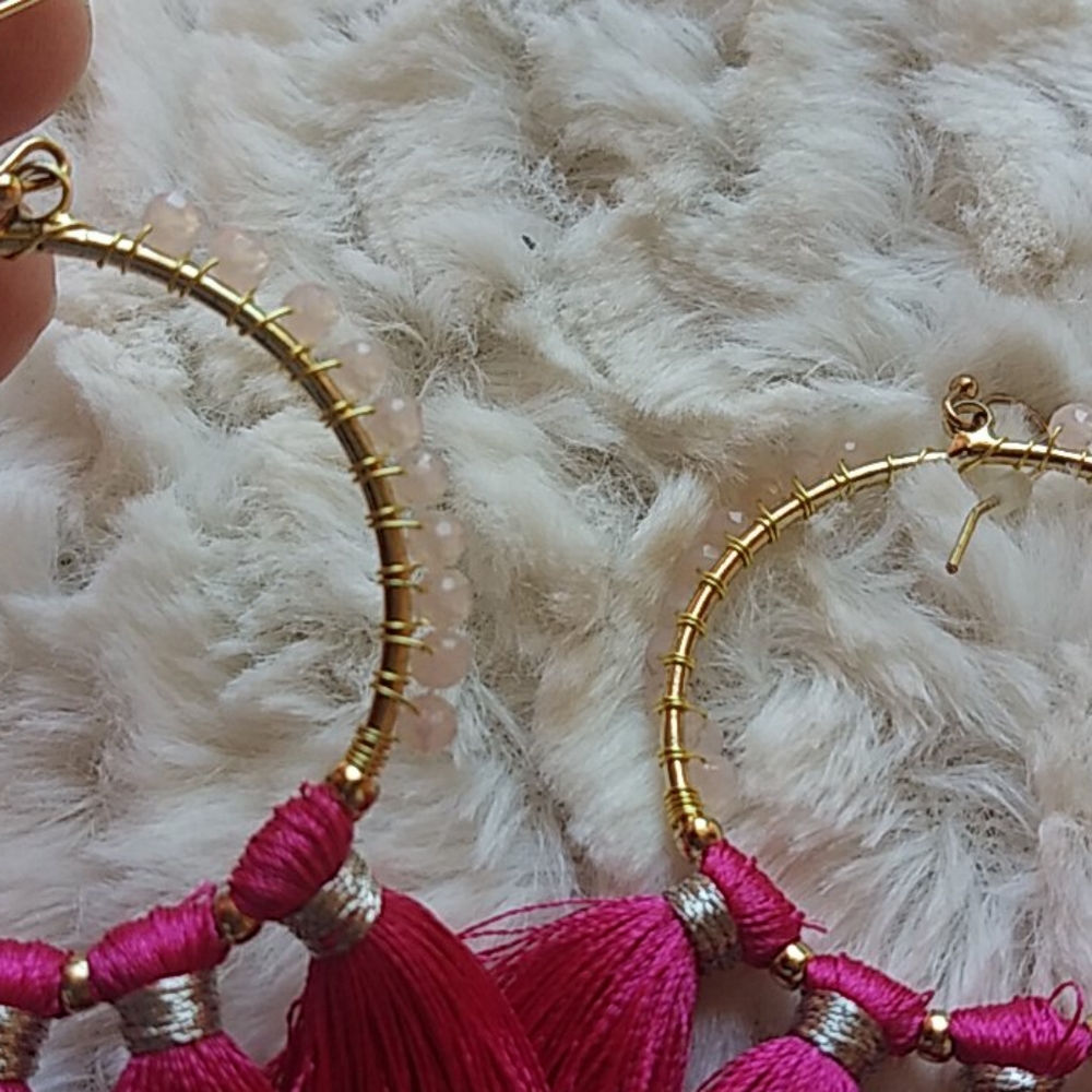 Express trendy pink earrings.. - Picture 9 of 12